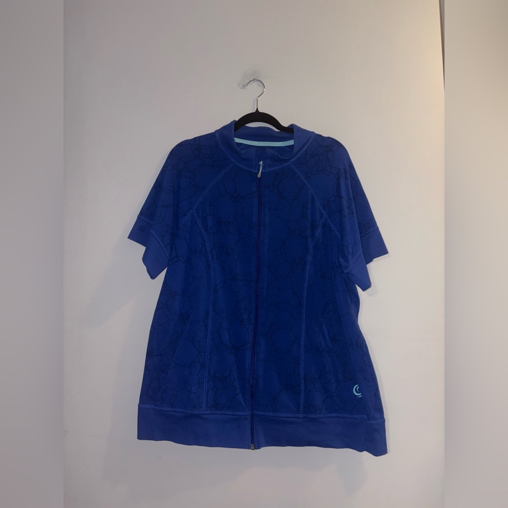 Active Zone - Blue Zipper Tee